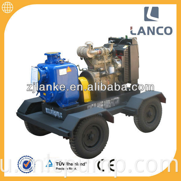 Самовсасывающий центробежный водяной насос марки Lanco мощностью 160 л.с.
